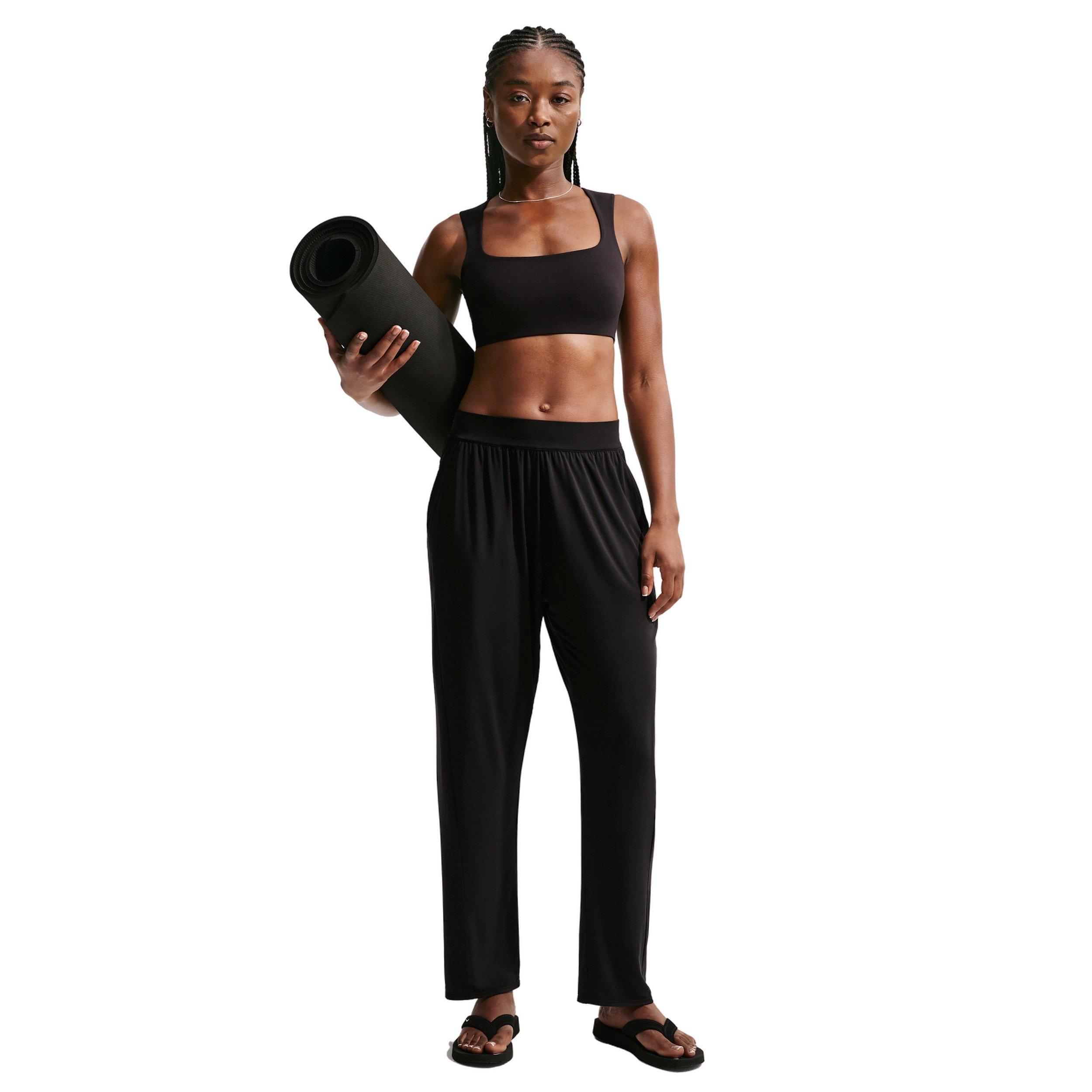 Nike Women's Zenvy Loose Mid-Rise Pants - BLACK/GREY